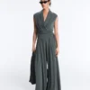 Floaty Trousers with Pleated Modal Blend Waist Floaty Trousers with Pleated Modal Blend Waist