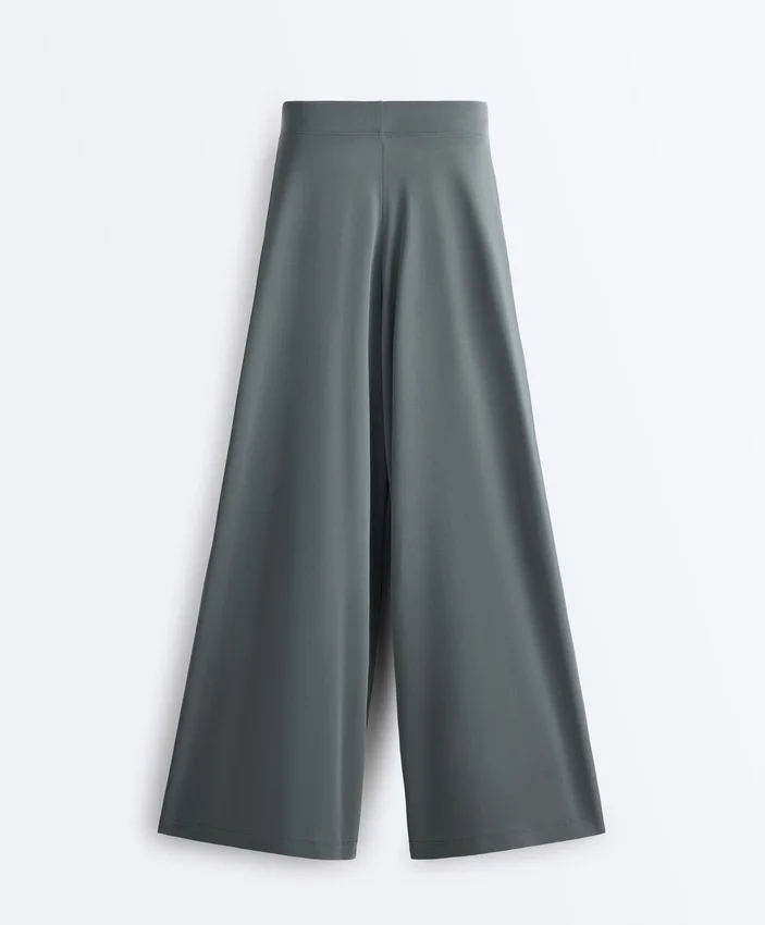 Floaty Trousers with Pleated Modal Blend Waist Floaty Trousers with Pleated Modal Blend Waist