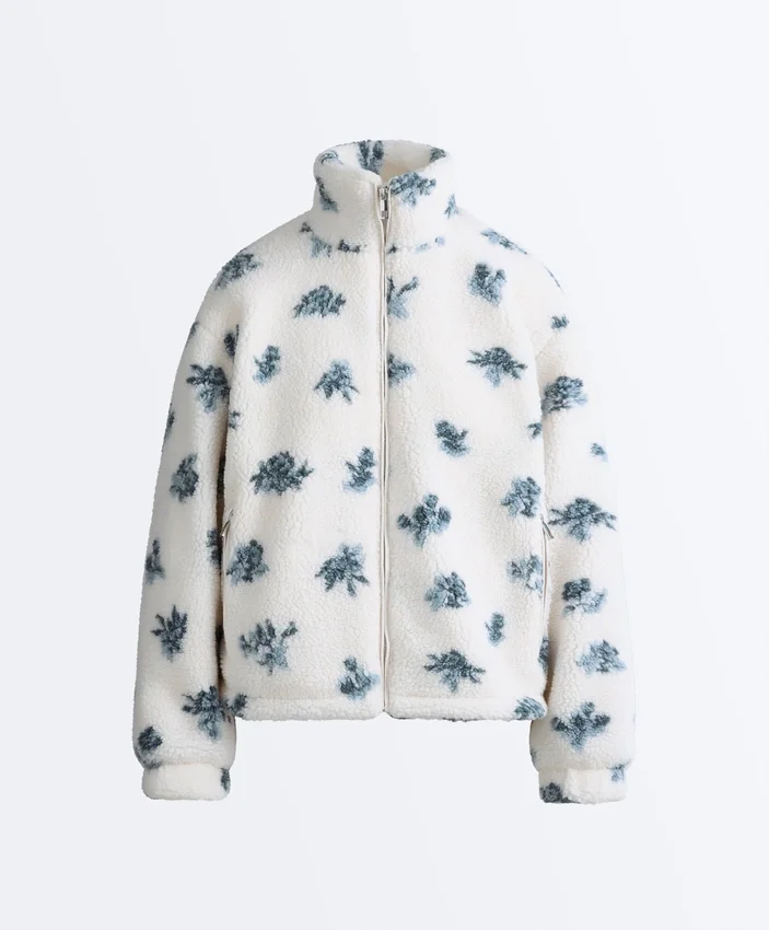 Floral Faux-Shearling Jacket Floral Faux-Shearling Jacket