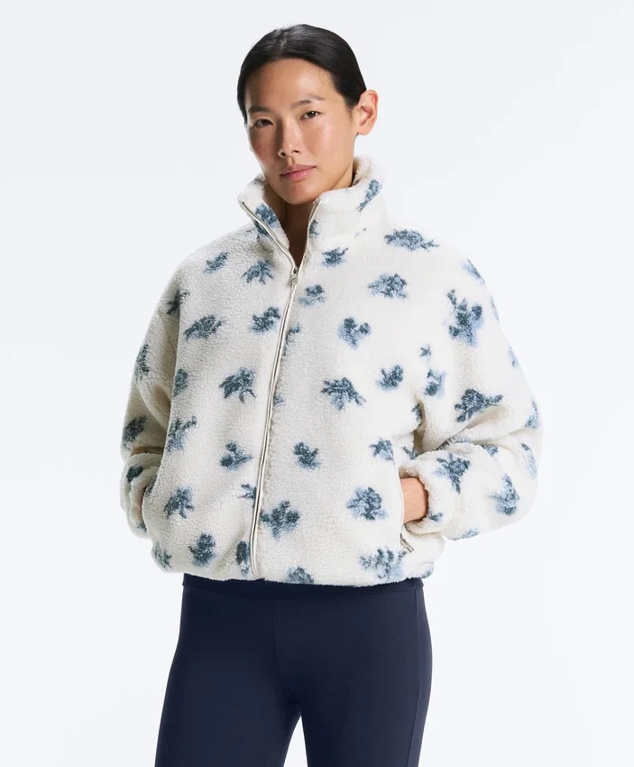 Floral Faux-Shearling Jacket Floral Faux-Shearling Jacket