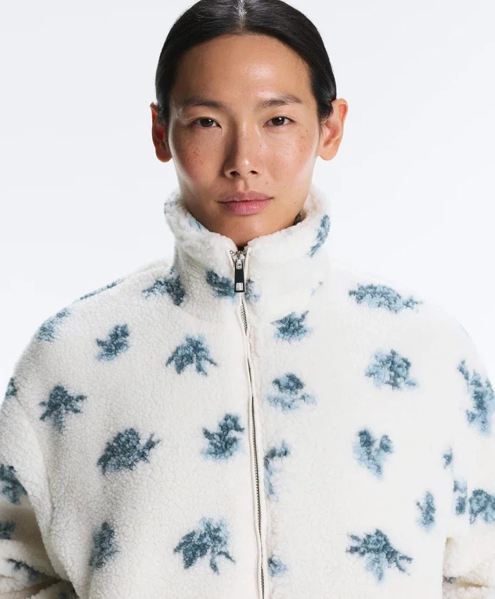 Floral Faux-Shearling Jacket Floral Faux-Shearling Jacket