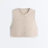 Floral Gingham Quilted Gilet Floral Gingham Quilted Gilet