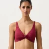 Geometric Jacquard Halter Bikini Top Geometric Jacquard Halter Bikini Top