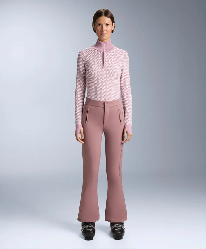 Geometric Jacquard Knit Thermal Base Layer Top Geometric Jacquard Knit Thermal Base Layer Top