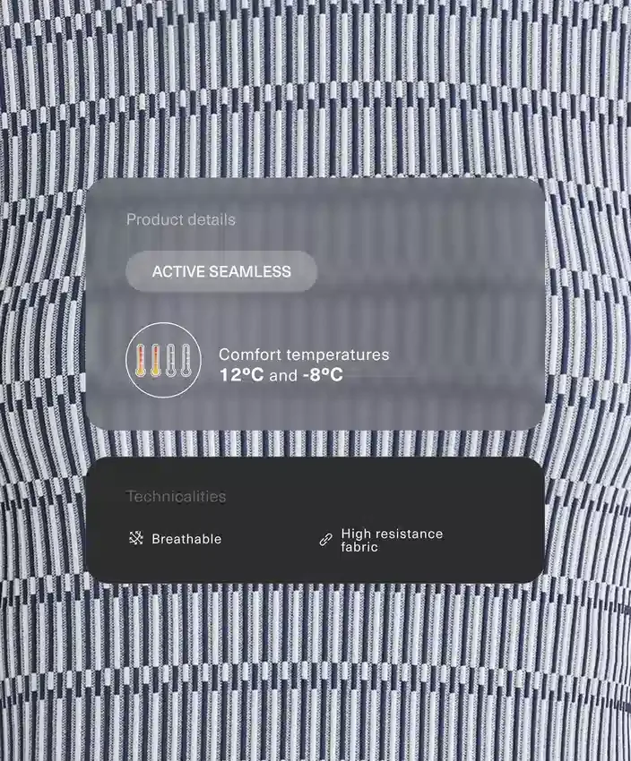 Geometric Seamless Thermal Base Layer T-Shirt Geometric Seamless Thermal Base Layer T-Shirt