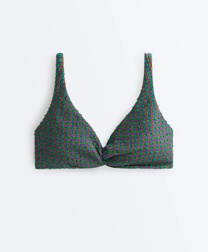 Gingham Halterneck Bikini Top Gingham Halterneck Bikini Top