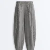 Gingham Lyocell Blend Balloon Trousers Gingham Lyocell Blend Balloon Trousers