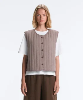 Gingham Quilted Gilet Gingham Quilted Gilet