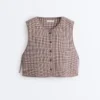 Gingham Quilted Gilet Gingham Quilted Gilet