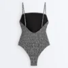 Gingham Smock Bandeau Swimsuit