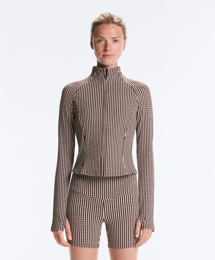 Gingham Technical Jacket Gingham Technical Jacket