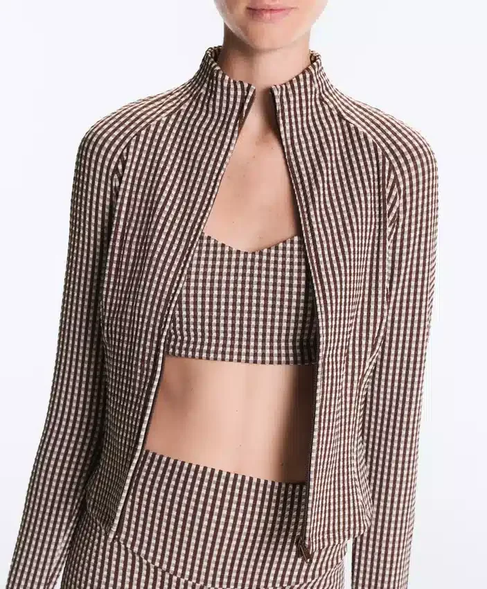Gingham Technical Jacket Gingham Technical Jacket