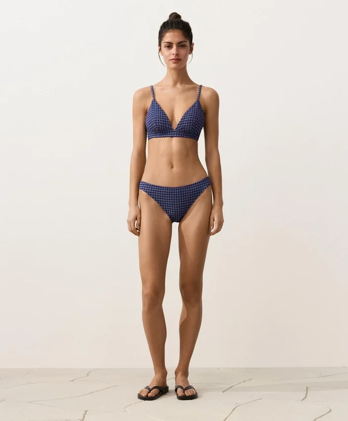 Gingham Triangle Bikini Top Gingham Triangle Bikini Top