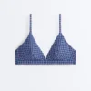 Gingham Triangle Bikini Top Gingham Triangle Bikini Top