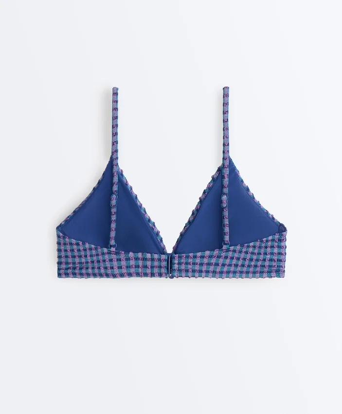 Gingham Triangle Bikini Top Gingham Triangle Bikini Top