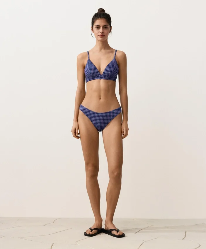 Gingham U-Cut Medium-Coverage Bikini Briefs Gingham U-Cut Medium-Coverage Bikini Briefs