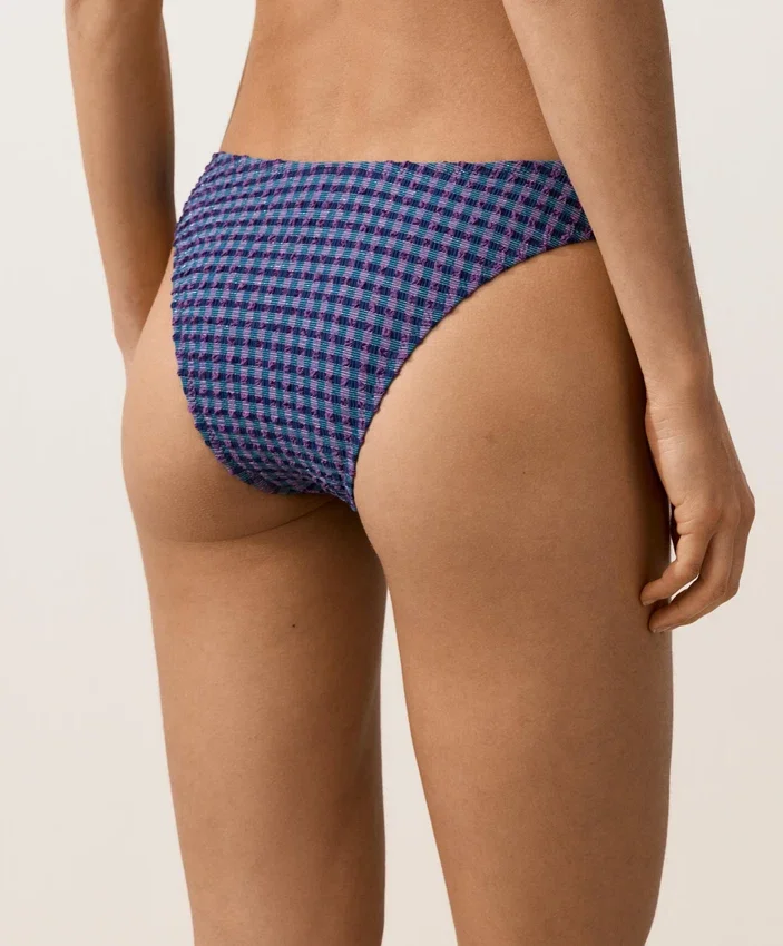 Gingham U-Cut Medium-Coverage Bikini Briefs Gingham U-Cut Medium-Coverage Bikini Briefs