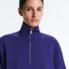 Half-Zip Sweatshirt with Brushed Modal Half-Zip Sweatshirt with Brushed Modal