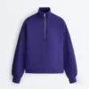 Half-Zip Sweatshirt with Brushed Modal Half-Zip Sweatshirt with Brushed Modal
