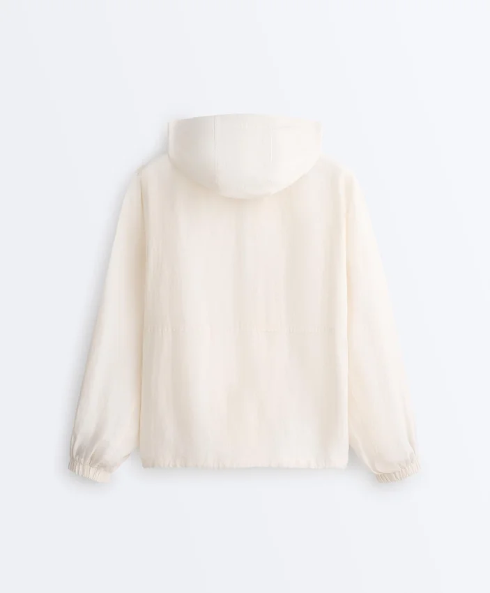Half-Zip Sweatshirt with Front Pocket, Lyocell and 24% Linen Blend Half-Zip Sweatshirt with Front Pocket, Lyocell and 24% Linen Blend