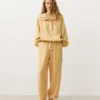 Half-Zip Sweatshirt with Front Pocket, Lyocell and 24% Linen Blend Half-Zip Sweatshirt with Front Pocket, Lyocell and 24% Linen Blend