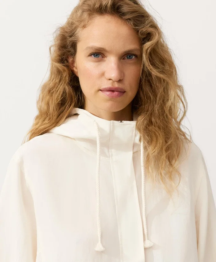Half-Zip Sweatshirt with Front Pocket, Lyocell and 24% Linen Blend Half-Zip Sweatshirt with Front Pocket, Lyocell and 24% Linen Blend