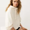 Half-Zip Sweatshirt with Front Pocket, Lyocell and 24% Linen Blend Half-Zip Sweatshirt with Front Pocket, Lyocell and 24% Linen Blend
