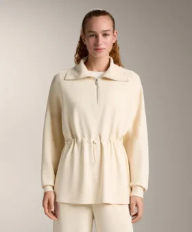 Half-Zip Sweatshirt with Soft-Touch Modal