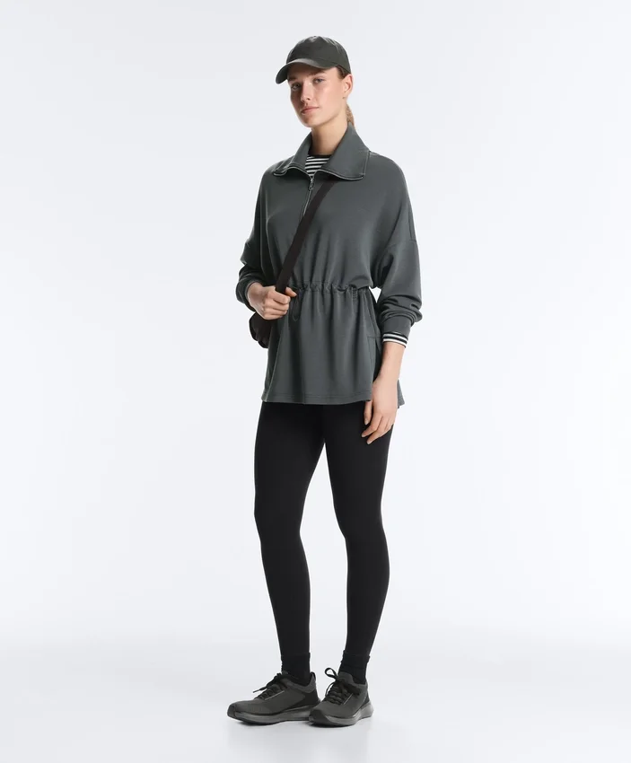 Half-Zip Sweatshirt with Soft-Touch Modal Half-Zip Sweatshirt with Soft-Touch Modal