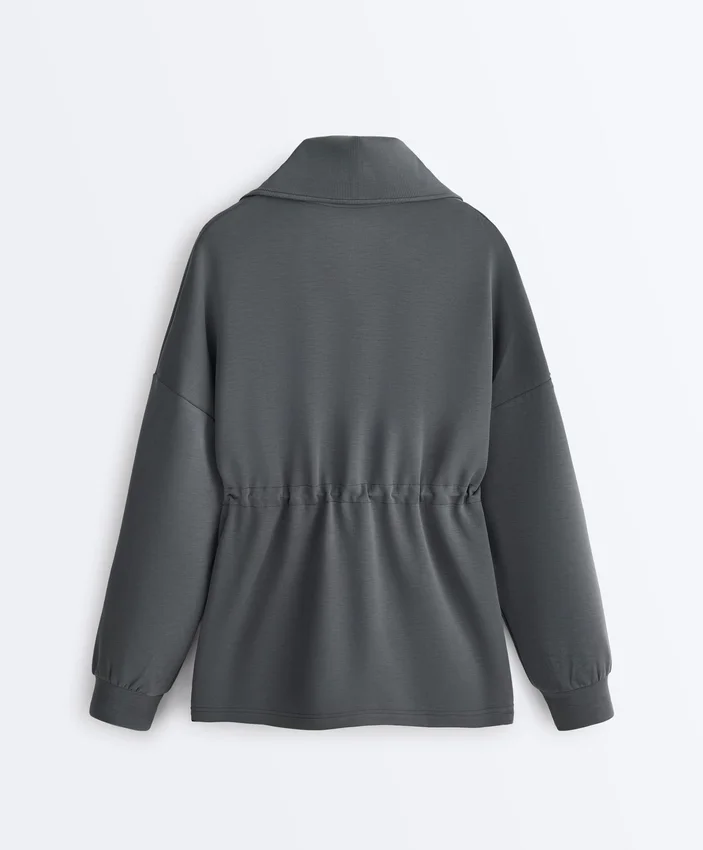 Half-Zip Sweatshirt with Soft-Touch Modal Half-Zip Sweatshirt with Soft-Touch Modal