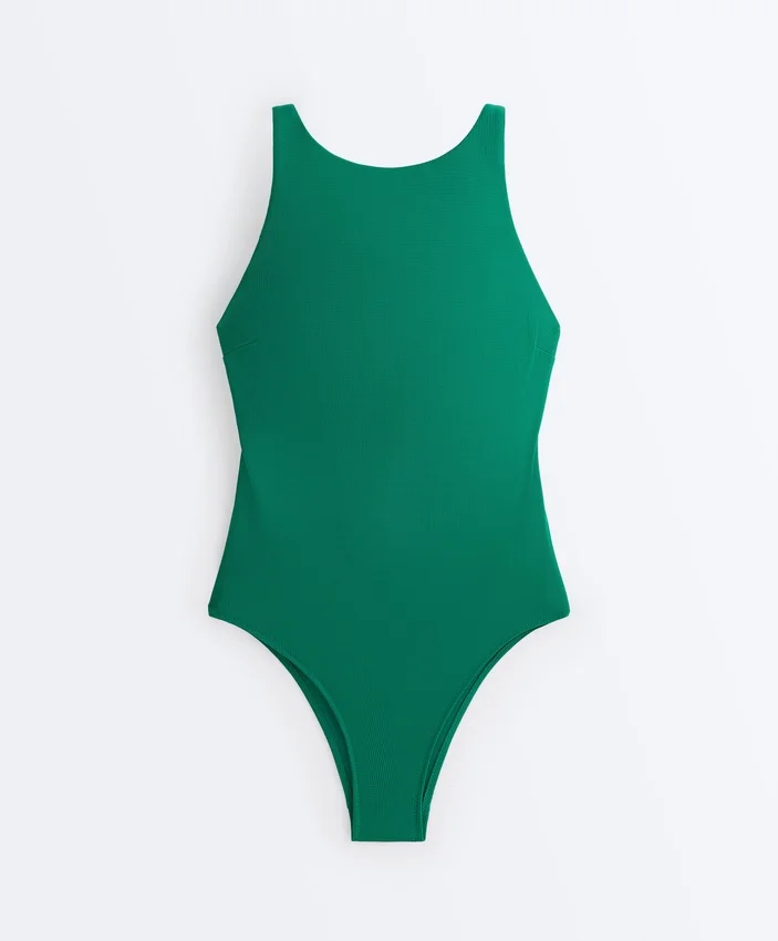 Halter Piqué Swimsuit Halter Piqué Swimsuit