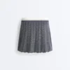 Herringbone Knit High Rise Seamless Skirt Herringbone Knit High Rise Seamless Skirt