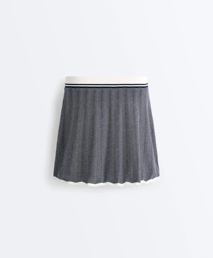 Herringbone Knit High Rise Seamless Skirt Herringbone Knit High Rise Seamless Skirt