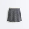 Herringbone Knit High Rise Seamless Skirt Herringbone Knit High Rise Seamless Skirt