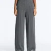 Herringbone Knit Straight-Leg Trousers Herringbone Knit Straight-Leg Trousers