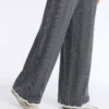 Herringbone Knit Straight-Leg Trousers Herringbone Knit Straight-Leg Trousers