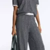 Herringbone Knit Straight-Leg Trousers Herringbone Knit Straight-Leg Trousers