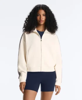 Herringbone Side Tape Piqué Cotton Jacket