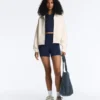 Herringbone Side Tape Piqué Cotton Jacket Herringbone Side Tape Piqué Cotton Jacket