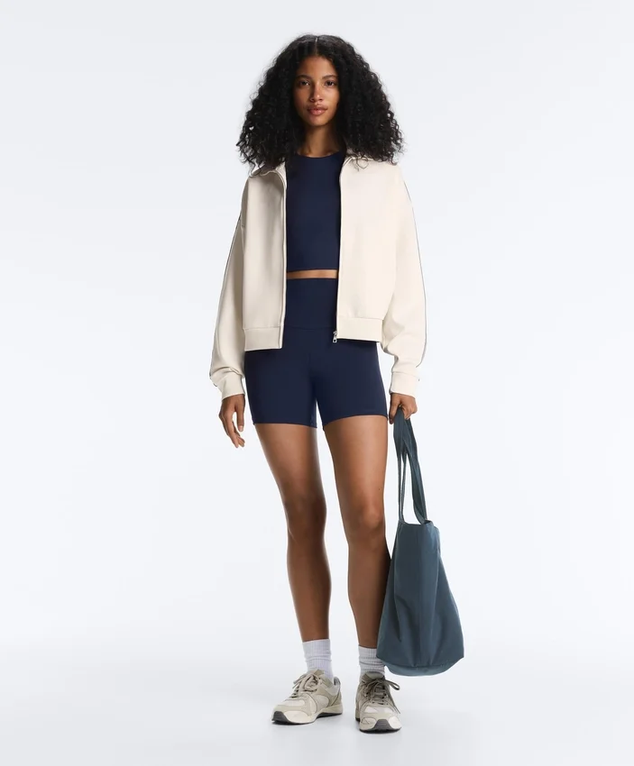 Herringbone Side Tape Piqué Cotton Jacket Herringbone Side Tape Piqué Cotton Jacket