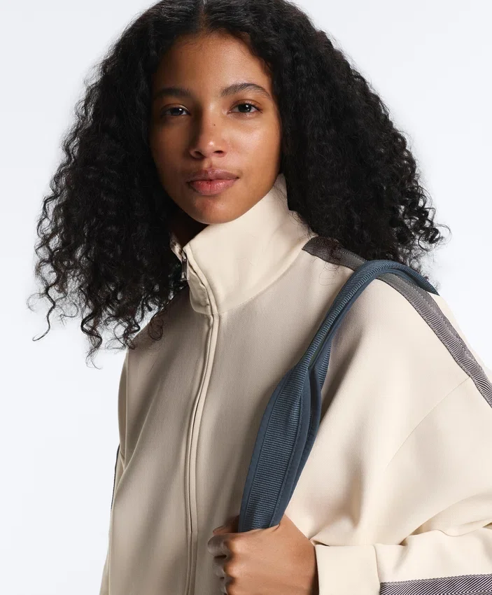 Herringbone Side Tape Piqué Cotton Jacket Herringbone Side Tape Piqué Cotton Jacket