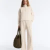 High Collar Pique Jacket with Cotton High Collar Pique Jacket with Cotton