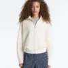 High Neck Knit Jacket High Neck Knit Jacket