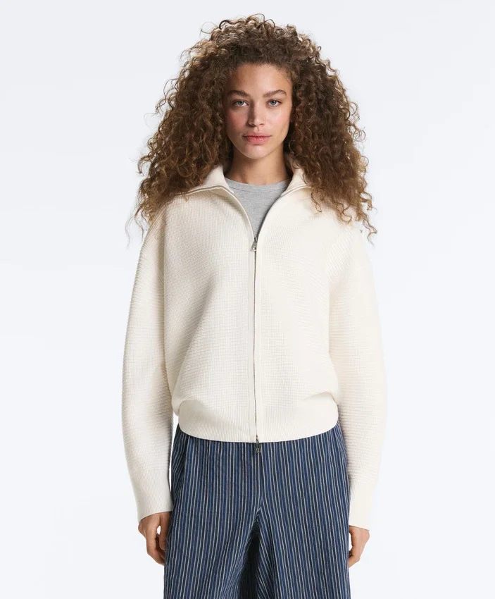 High Neck Knit Jacket High Neck Knit Jacket