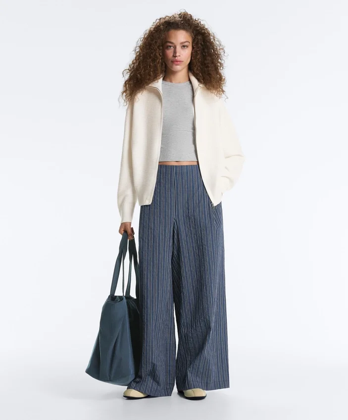 High Neck Knit Jacket High Neck Knit Jacket