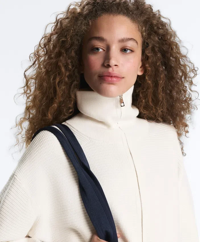 High Neck Knit Jacket High Neck Knit Jacket