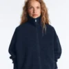 High Neck Knit Jacket High Neck Knit Jacket