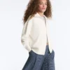 High Neck Knit Jacket High Neck Knit Jacket