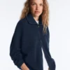 High Neck Knit Jacket High Neck Knit Jacket