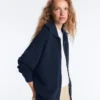 High Neck Knit Jacket High Neck Knit Jacket
